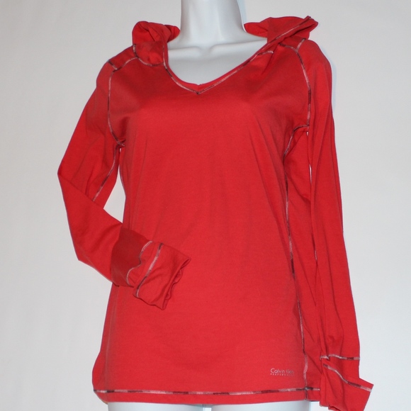 Calvin Klein Tops - Calvin Klein Performance Orange Hoodie M medium